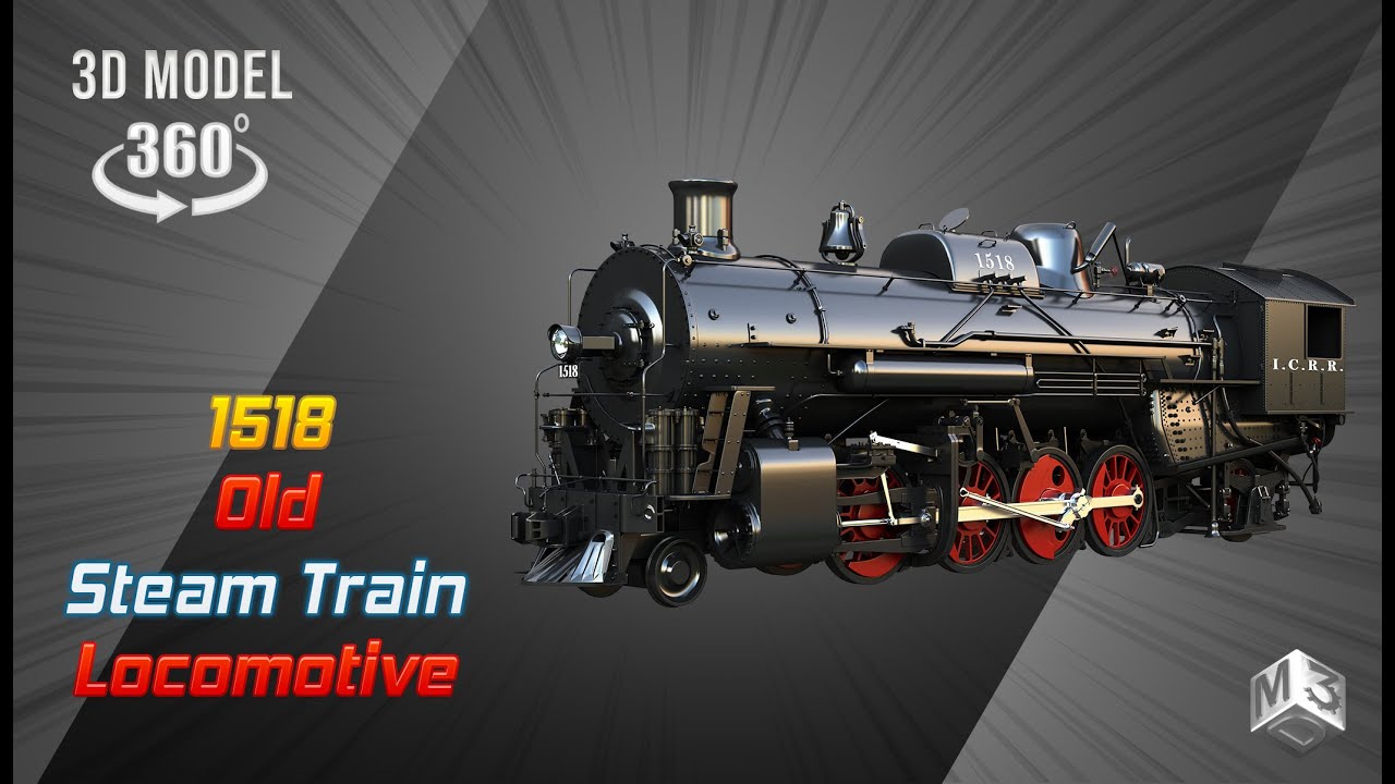 1815 Locomotive Steam Train 3D Model