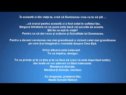 In aceasta zi din viata ta, cred ca Dumnezeu vrea ca tu sa stii (144)....