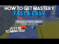 How To Get MAX Mastery FAST AND EASY! - Blox Fruits (Secret Tricks)