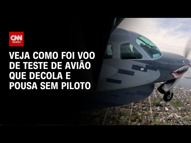 Sistema dos EUA faz avião decolar e pousar sem piloto | CNN PRIME TIME