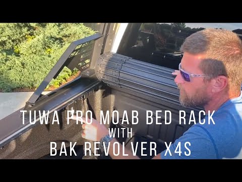 TUWA Pro MOAB Bed Rack System and BAK Revolver X4S installed on 2022 Ford F-250 Super Duty