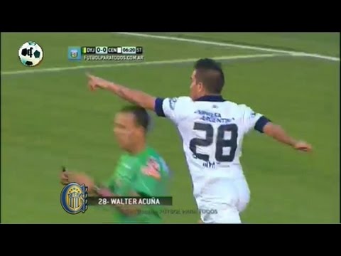 Gol Walter Acuña - Defensa y Justicia 0 Vs Rosario Central 1 - Primera División 2014