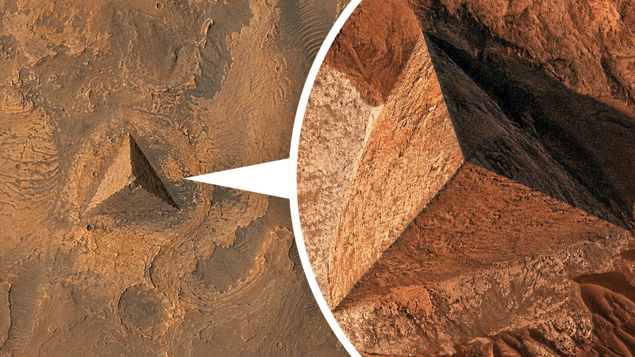 NASA Just Spotted a Pyramid-Sized Structure on Mars