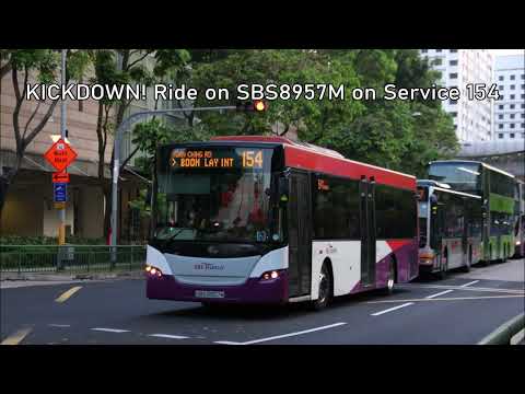 [SBST] ZF6HP504C KICKDOWN , Ride on SBS8957M on Service 154 . Scania K230UB Euro V Batch 1