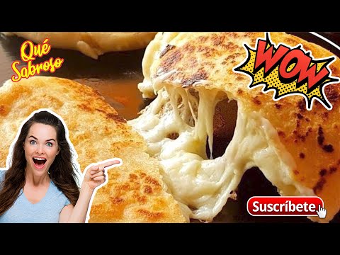 Cómo hacer Las Pupusas con Queso Más Sabrosas y Fáciles | Qué Sabroso