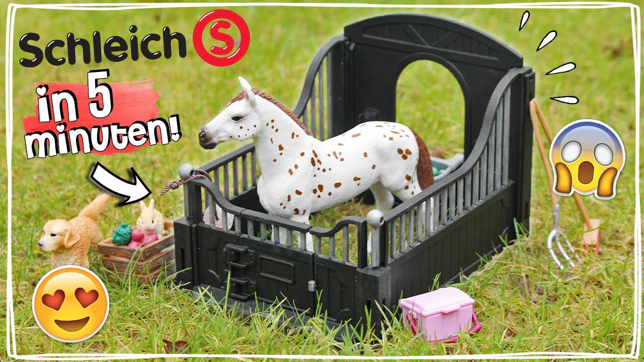 SCHLEICH STAL VOOR PAARDEN MAKEN IN 5 MINUTEN! 🤩 (JA ECHT!) | Daphne draaft door