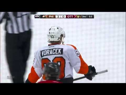 Craig Anderson's Sensational Stick Save - November 12th, 2013