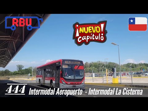 Transporte de Santiago|Marcopolo Low Entry|Volvo B7RLE|444 ITM Aeropuerto-ITM La Cisterna|RBU|SHXD77