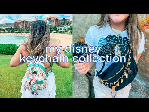 MY DISNEY KEYCHAIN COLLECTION! ✨ (small shops, disney plushy keychains, baublebar + 1k giveaway!)