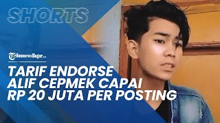 Viral Berkat Jargon Kamu Nanya, Kini Tarif Endorse Alif Cepmek Capai Rp20 Juta per Posting