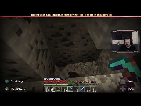 Minecraft "Chill Stream" March 31, 2019 pt1 - A Course-Corrected Mining Run