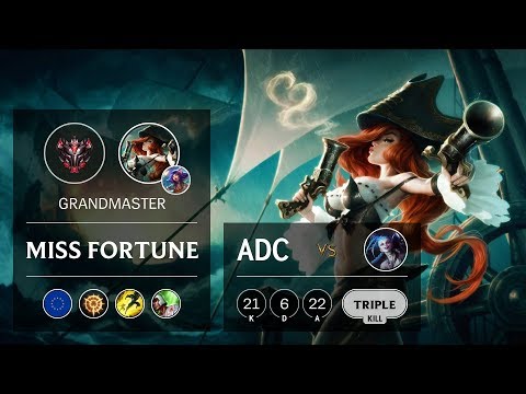 Miss Fortune ADC vs Jinx - EUW Grandmaster Patch 9.8