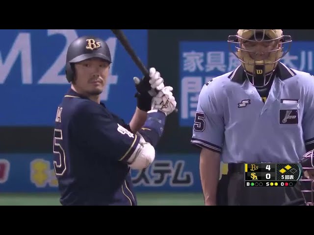 【5回表】今度は技あり打!! バファローズ・T-岡田 タイムリーで今日5打点!! 2016/7/18 H-Bs