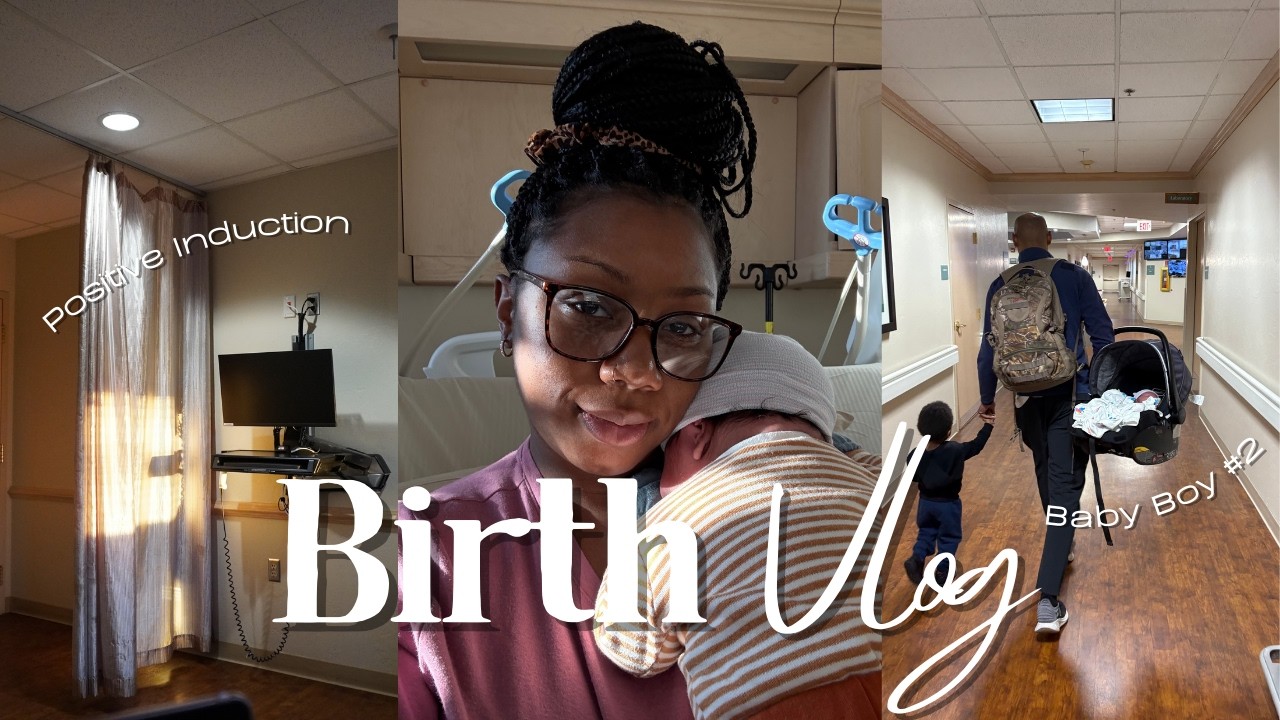 Labor and Delivery Vlog| Real + Raw| POSITIVE INDUCTION with brief complication| Medicated Birth
