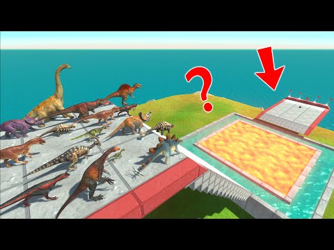 Which dinosaurs can jump over lava? - Animal Revolt Battle Simulator