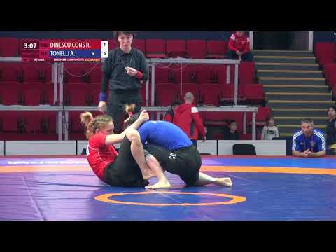 Round 2 Women's GP No-Gi - 53 kg: R. DINESCU CONS (ROU) v. A. TONELLI (ITA)