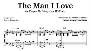 Mary Lou Williams plays The Man I Love| Piano Transcription