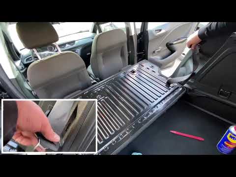 Replacing the rear seat in an Opel Corsa E - removing and installing the seat - car seat installa...