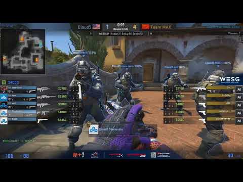 Cloud9 vs. MAX (Inferno) at WESG 2018 World Finals - map 1