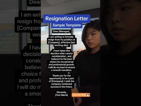 Resignation Letter Sample Template