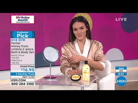 Perlier Honey from Umbria 2piece Bath and Body Set