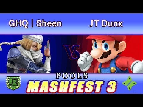 Mashfest 3  POOLS - GHQ | Sheen (Sheik) vs JT Dunx (Mario)
