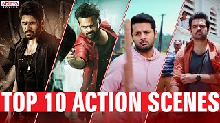Top 10 Best Action Scenes  | South Indian Hindi Dubbed Movies | Aditya Movies