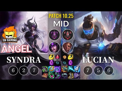 SN Angel Syndra vs Lucian Mid - KR Patch 10.25