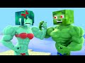 TOP Minecraft MUSCULOUS Zombie And Zomma Life Minecraft Animation
