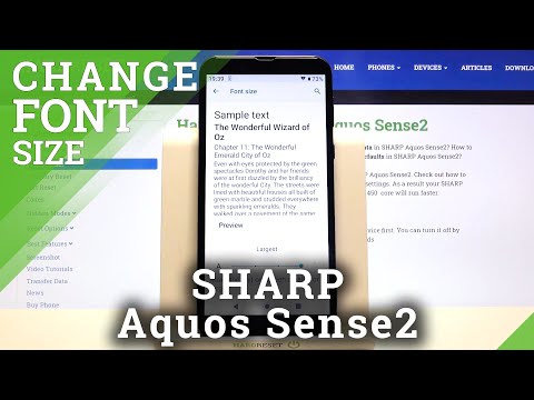 How to Change Font Size in SHARP Aquos Sense2 – Adjust Font Size