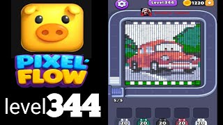 Pixelflow Level 344 hard Guide | Walkthrough Solution