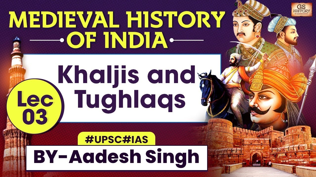 Video lecture explaining the history and governance of the Khalji Dynasty