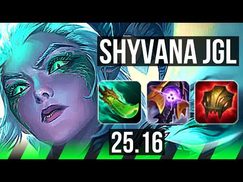 SHYVANA vs LEE SIN (JGL) | Dominating | KR Master | 25.16
