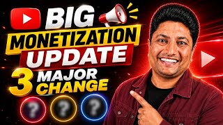 Big YouTube Monetization Update 2026: Great News for Creators! 3 Major