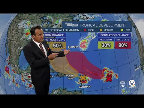 Gabrielle remains powerful storm, 2 other waves being tracked by NHC