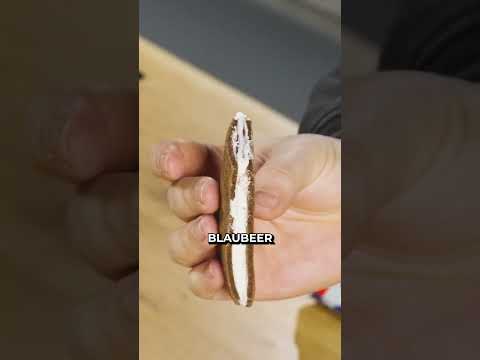 Video Thumbnail: Die NEUE MILCHSCHNITTE BLAUBEERE ÜBERRASCHT MICH#neuheiten #food #snacks #milchschnitte #süßigkeiten