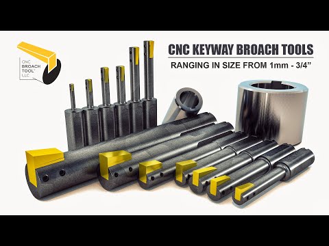 CNC Broach Tools™ Indexable Broaching System for cutting Keyways & Splines in your CNC Machine
