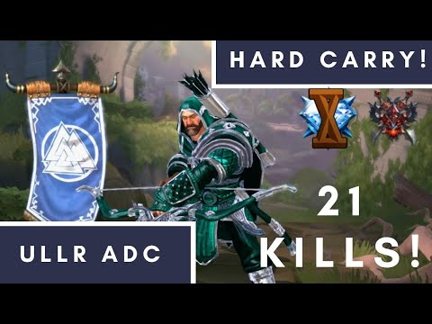 SMITE Conquest | Ullr ADC | 21 KILLS HARD CARRY!