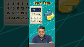 how to make leap year program in python? | python main leap year ka program kaise banaye?