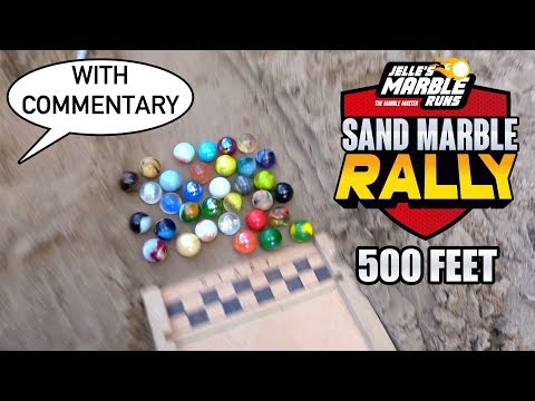 THRILLING Sand Marble Rally 500 feet with commentary and #comet