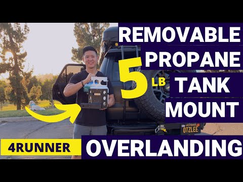 DIY Overlanding: 5lb Powertank Propane Mount for 5th Gen 4Runner (Detachable)