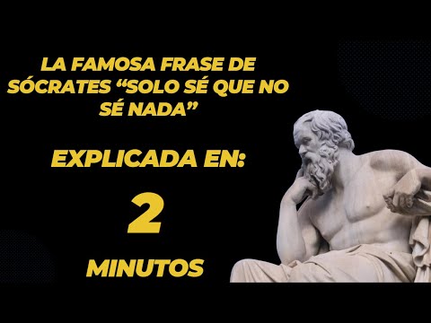 La famosa frase de Sócrates “Solo sé que no sé nada” y su profundo significado | ¡En 2 minutos!