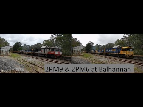 SCT Freight 2PM9 & PN Freight 2PM6 pass through Balhannah - 23/01/2020