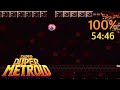 Super Duper Metroid 100 Speedrun In 54 46 World Record