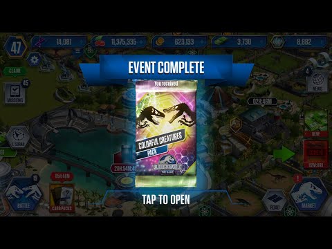 COLORFUL CREATURES PACK II Dinosaurs Battle II Game Jurassic World II Dinosaurs Book