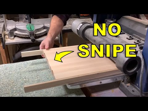 How to Avoid Planer SNIPE! // Cutting Board // Woodworking