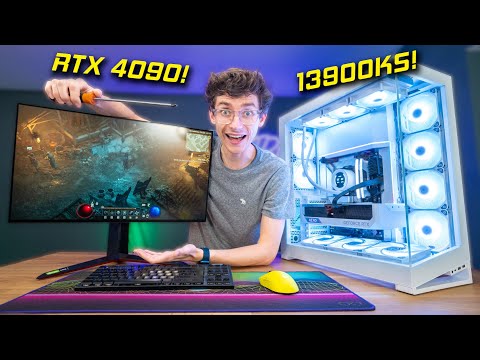 The MOST POWERFUL Gaming PC You Can Build?! 😮 RTX 4090, Intel 13900KS, NV7 w/ Benchmarks | AD