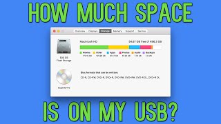 Mac OS X Tutorial: How to Check Space on USB Drives