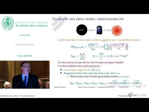 Trous noirs quantiques, par Pierre VANHOVE