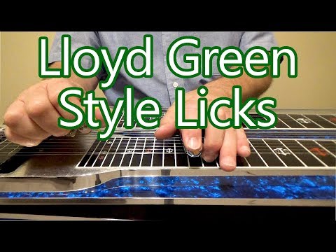 A Few Lloyd Green Style Licks | Pedal Steel Guitar Lesson